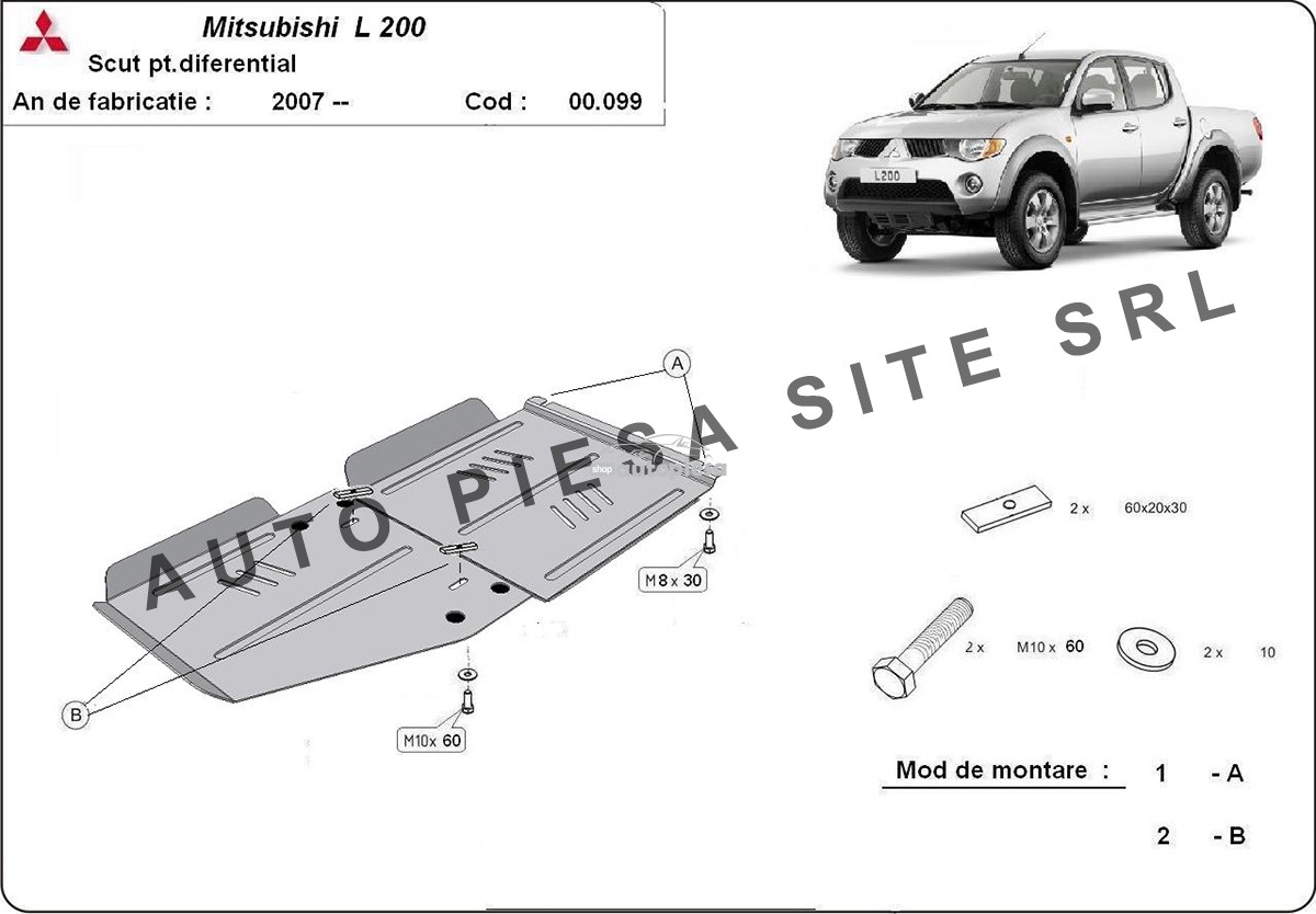 Scut metalic cutie + diferential Mitsubishi L200 fabricat incepand cu 2007 00099-Mitsubishi-L200.jpg