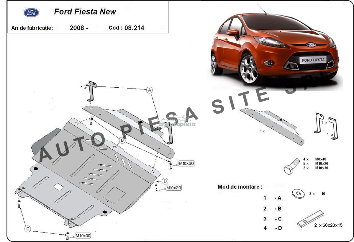 Scut metalic motor Ford Fiesta 6 VI fabricat incepand cu 2008 08214-Ford-Fiesta-New.jpg