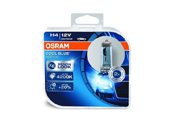 Set 2 becuri Osram H4 Cool Blue Intense 12V 60/55W