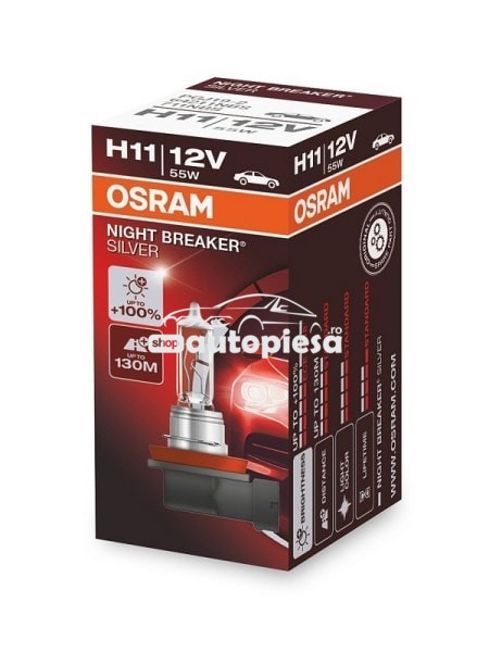 Bec Osram H11 Night Breaker Silver (+100% lumina) 12V 55W