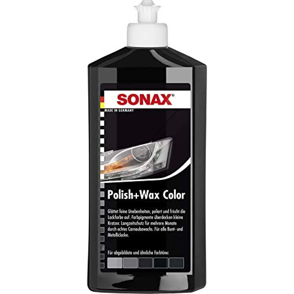 Lotiune polish negru SONAX Polish & Wax NanoPro 500 ml