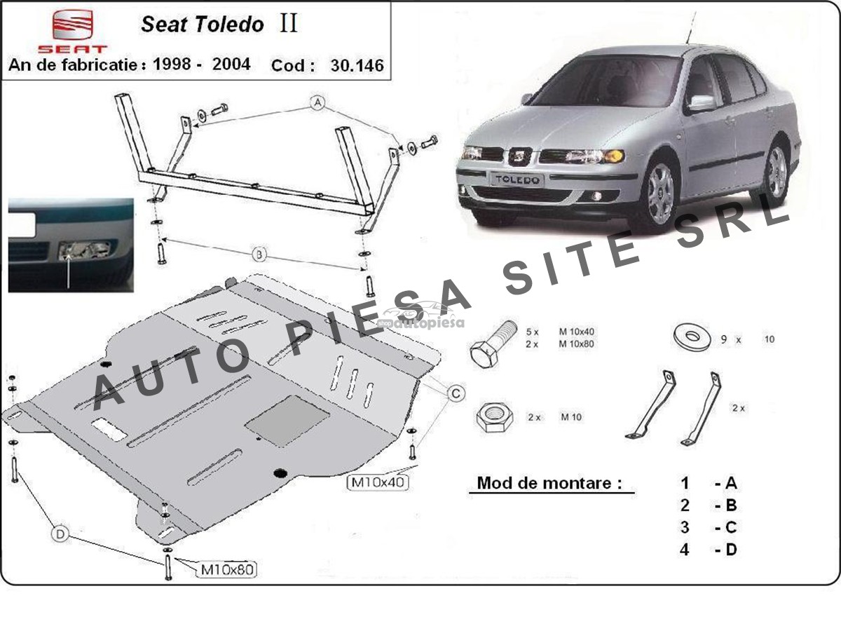 Scut metalic motor Seat Toledo 2 II fabricat in perioada 1998 - 2004 30146-Seat-Toledo-II.jpg