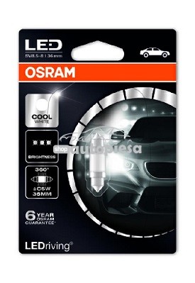 Bec Osram LEDdrive C5W 1W 6000K (alb rece) 6498cw-01b.jpg