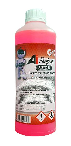Antigel concentrat AI PERFECT G12 Rosu / Roz 1 L