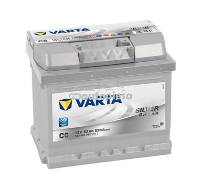 Acumulator baterie auto VARTA Silver Dynamic 52 Ah 520A