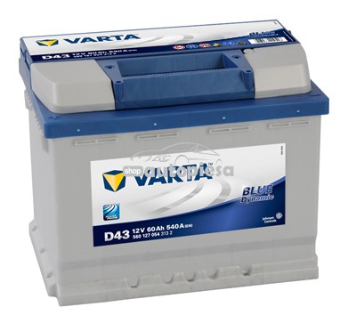 Acumulator baterie auto VARTA Blue Dynamic 60 Ah 540A cu borne inverse