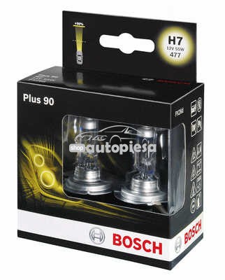 Set 2 becuri Bosch H7 Plus 90 12V 55W